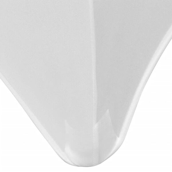 vidaXL Table Cover Set of 2 White 90% Polyester, 10% Spandex Medium