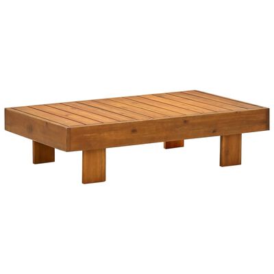 vidaXL Coffee Table 39.4"x23.6"x9.8" Solid Acacia Wood