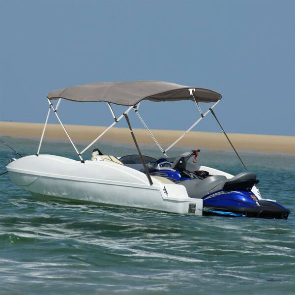 vidaXL 4-bow Bimini Top with Sidewalls 95.7x(78.7-83.9)x53.9"