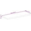 vidaXL Table Top Natural Mango Solid Mango Wood 35.4 x 15.7 x 1.0 in
