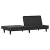 vidaXL Sofa Bed Black Fabric