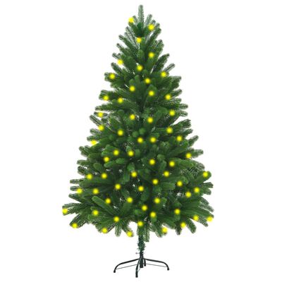 vidaXL Artificial Christmas Tree with LEDs 70.9" Green