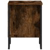 vidaXL Bedside Cabinet Set of 2 Smoked oak Engineered wood, metal Medium