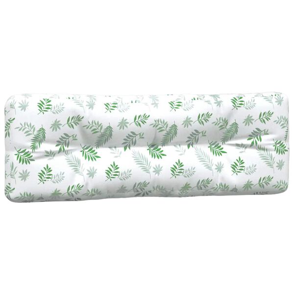vidaXL Pallet Cushion Set of 5 Leaf Pattern 100% polyester
