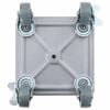 vidaXL Furniture Rollers 4 pcs with Lifter 5.3x5.3x2.4" Steel 2866.0 lb