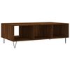vidaXL Coffee Table Brown oak Engineered wood, iron 41.0 x 23.6 x 13.8 in
