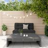 vidaXL Garden Lounge Set Gray Solid Pine Wood Medium Modular