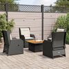 vidaXL Garden Lounge Set Black