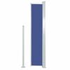 vidaXL Side Awning Blue Steel frame, 100% polyester fabric with PU coating