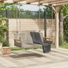 vidaXL Patio Swing Bench Gray