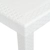 vidaXL Garden Table White Plastic Large Lightweight Garden Table