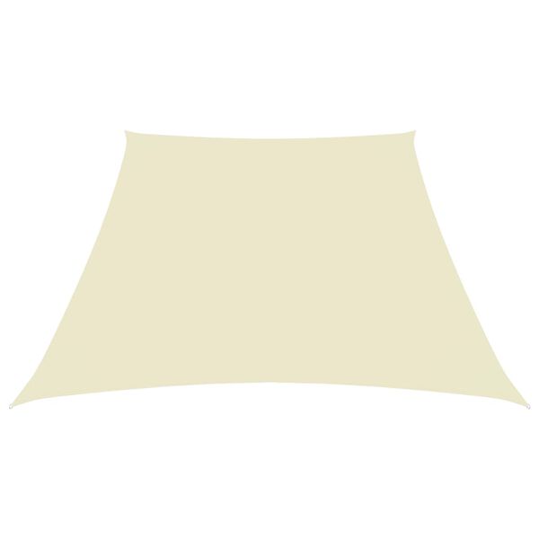 vidaXL Sunshade Sail Oxford Fabric Trapezium 2/4x9.8' Cream