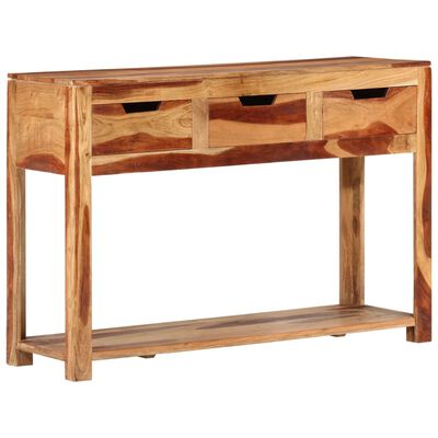 vidaXL Console Table 43.3"x13.8"x29.5" Solid Wood Acacia