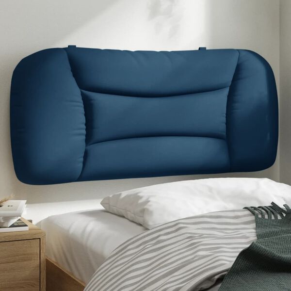 vidaXL Headboard Cushion Blue Fabric (100% polyester) 31.5 in width