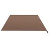 vidaXL Replacement Awning Fabric Brown Polyester with PU coating