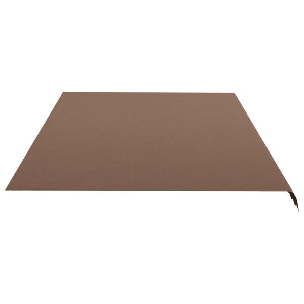 vidaXL Replacement Awning Fabric Brown Polyester with PU coating