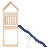 vidaXL Outdoor Playset Natural Pine and Blue Solid Pine wood Large