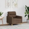 vidaXL Sofa Chair Brown Polyester, Metal, Textilene Single Sofa Chair