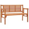 vidaXL Foldable Bench Natural Solid eucalyptus wood 47.2 in Foldable