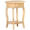 vidaXL Side Table 14.6"x14.6"x24" Solid Mango Wood