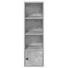 vidaXL Bookcase Concrete Grey Engineered Wood Bookcase Rectangular
