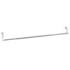 vidaXL Curtain Rail White Aluminum 24-41 inches length Extendable