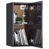 vidaXL TV Cabinet Set of 2 High gloss grey Engineered wood Wall mounting