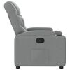 vidaXL Recliner Chair Light Grey Fabric (100% polyester), metal, plywood