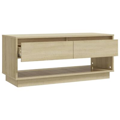vidaXL TV Stand Sonoma Oak 40.2"x16.1"x17.3" Engineered Wood