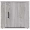vidaXL Bedside Cabinet Set of 2 Grey Sonoma Engineered wood Standard