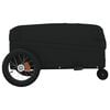 vidaXL Bike Trailer Black 66.1 lb Iron