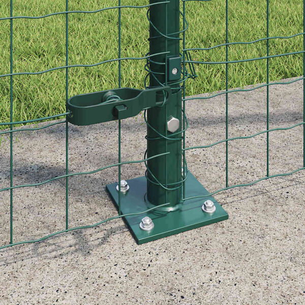 vidaXL Fence Post Other 52 pcs Grey 1.26 x 1.26 x 34.84 in Steel