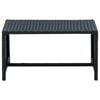 vidaXL Sofa Set Black PE rattan, powder-coated steel, polyester Medium