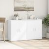 vidaXL Sideboards 2 pcs White 23.6"x12.2"x27.6" Engineered Wood