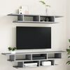 vidaXL TV Wall Unit Concrete gray Engineered wood TV Wall Unit