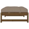 vidaXL Garden Footstool Honey Brown, Taupe