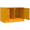 vidaXL TV Cabinet Set of 2 Mustard Yellow Cold-rolled steel Large