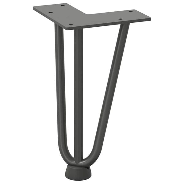 vidaXL Hairpin Table Leg Anthracite Solid powder-coated steel