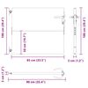 vidaXL Garden Gate 33.5x49.2" Corten Steel Square Design
