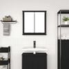vidaXL Bathroom Wall Cabinet Black wood Engineered wood Medium
