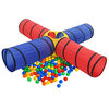 vidaXL Play Tunnel Multicolor Polyester Large Foldable Play Tunnel