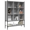 vidaXL Bookcase Grey Sonoma Engineered wood Medium Bookcase