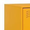 vidaXL Nightstand Set of 2 Mustard yellow Cold-rolled steel