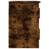 vidaXL Wall-mounted Bedside Cabinet Set of 2 Smoked Oak Engineered wood