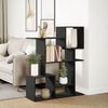 vidaXL Room Divider Bookcase Black Engineered Wood Medium