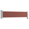 vidaXL Side Awning Brown and Grey