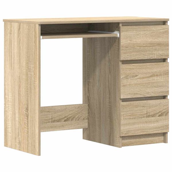 vidaXL Desk Sonoma oak Engineered wood Compact Computer Desk