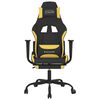 vidaXL Gaming Chair Black and Yellow