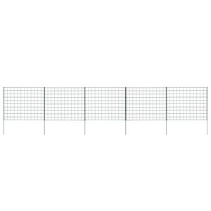 vidaXL Garden Fence Set 30.5"x25.2" Green