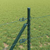 vidaXL Fence Post Green 164.04 x 1.31 ft (1.97 in mesh) Steel and PVC